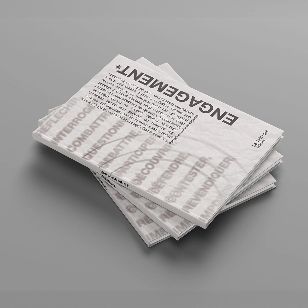 Livre de poèmes engagés, graphique